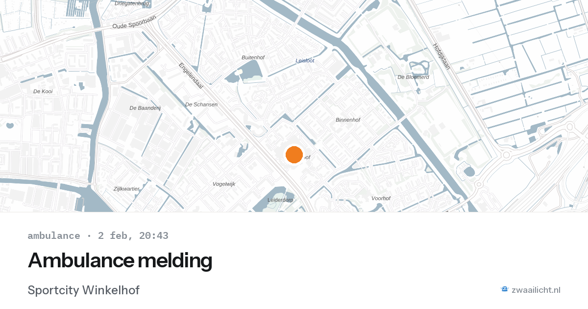 Ambulance melding — 2 feb 2026