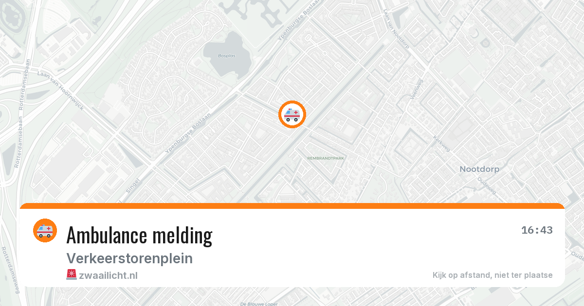 Ambulance melding — 29 apr 2026