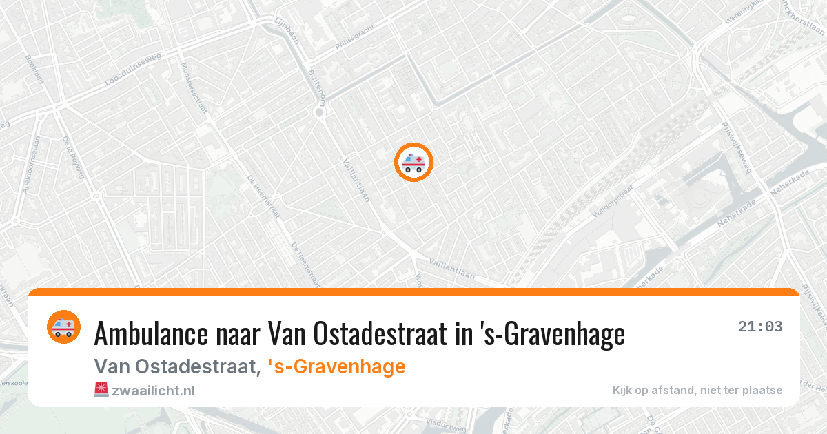 Ambulance naar Van Ostadestraat in 's-Gravenhage — 10 aug 2026