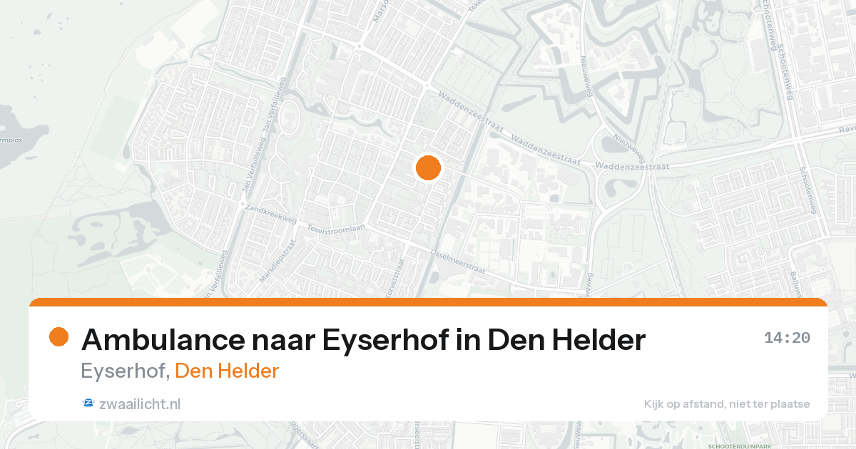 Ambulance naar Eyserhof in Den Helder — 23 aug 2026