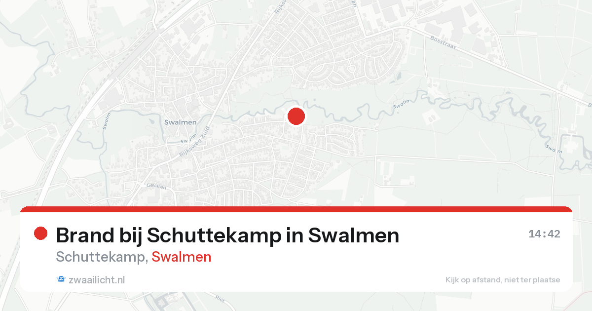 Brand bij Schuttekamp in Swalmen — 24 aug 2026
