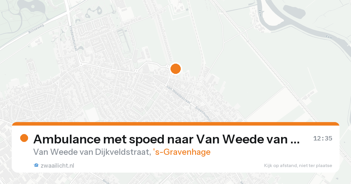 Ambulance met spoed naar Van Weede van Dijkveldstraat in 's-Gravenhage — 31 jan 2026