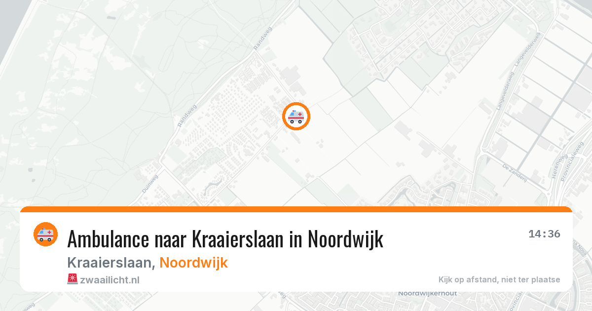 Ambulance naar Kraaierslaan in Noordwijk — 4 aug 2026