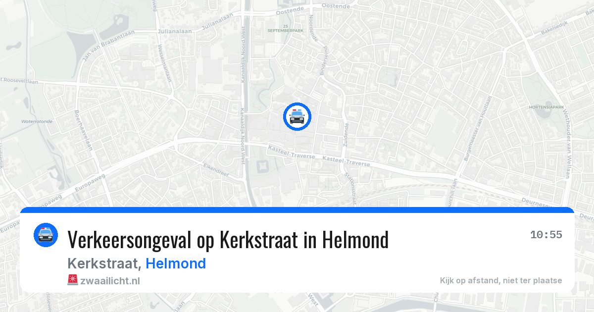 Verkeersongeval op Kerkstraat in Helmond — 20 mrt 2026