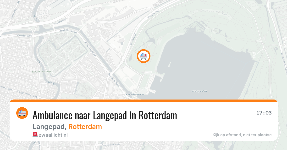 Ambulance naar Langepad in Rotterdam — 1 aug 2026