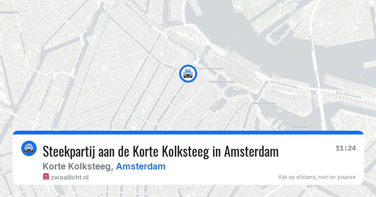 Steekpartij aan de Korte Kolksteeg in Amsterdam — 18 jul 2026