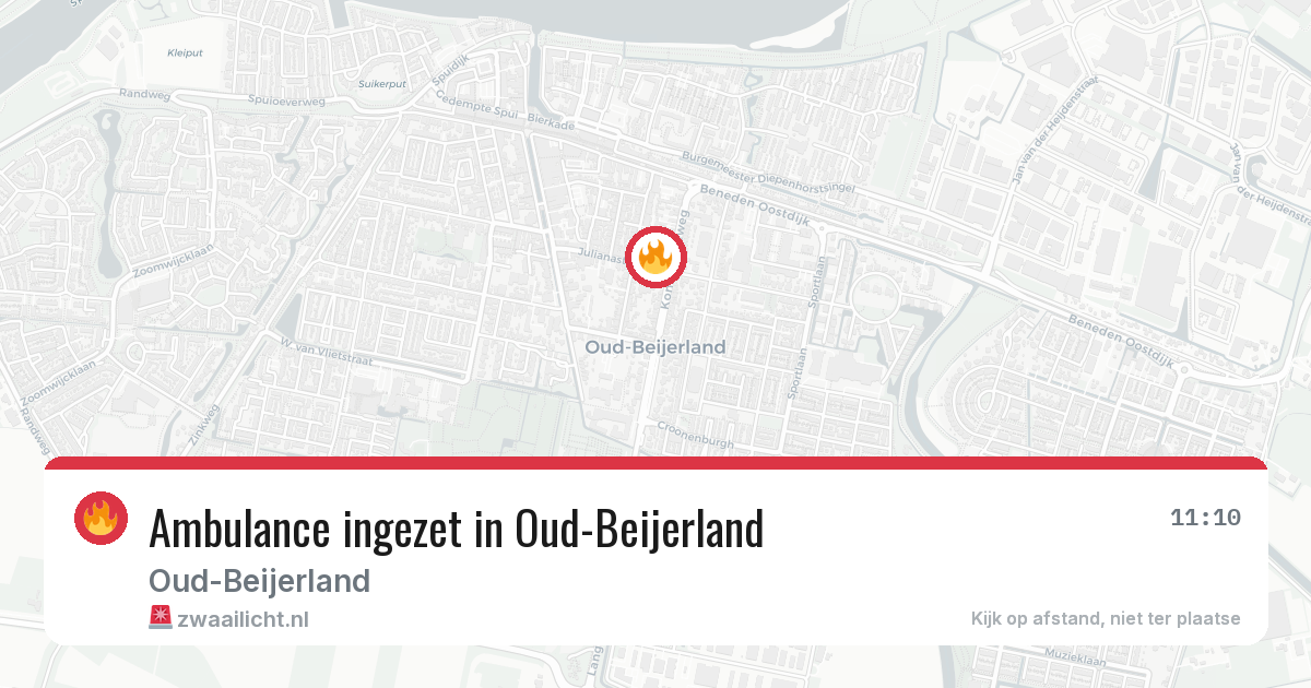 Ambulance ingezet in Oud-Beijerland — 8 feb 2026