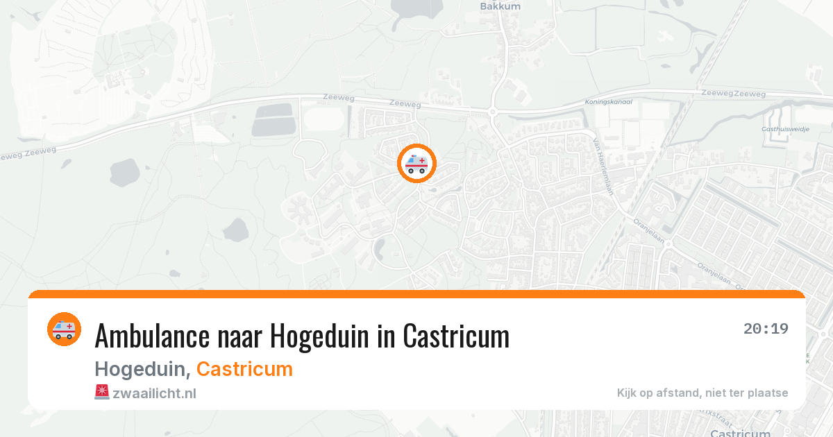 Ambulance naar Hogeduin in Castricum — 11 jun 2026