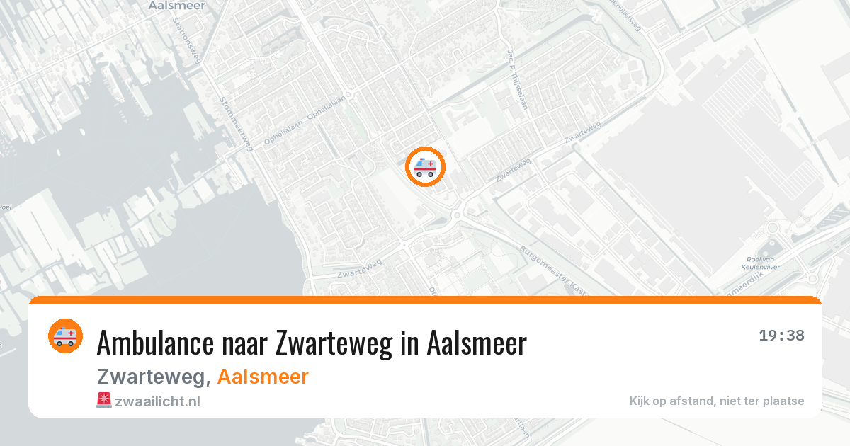 Ambulance naar Zwarteweg in Aalsmeer — 29 jan 2026