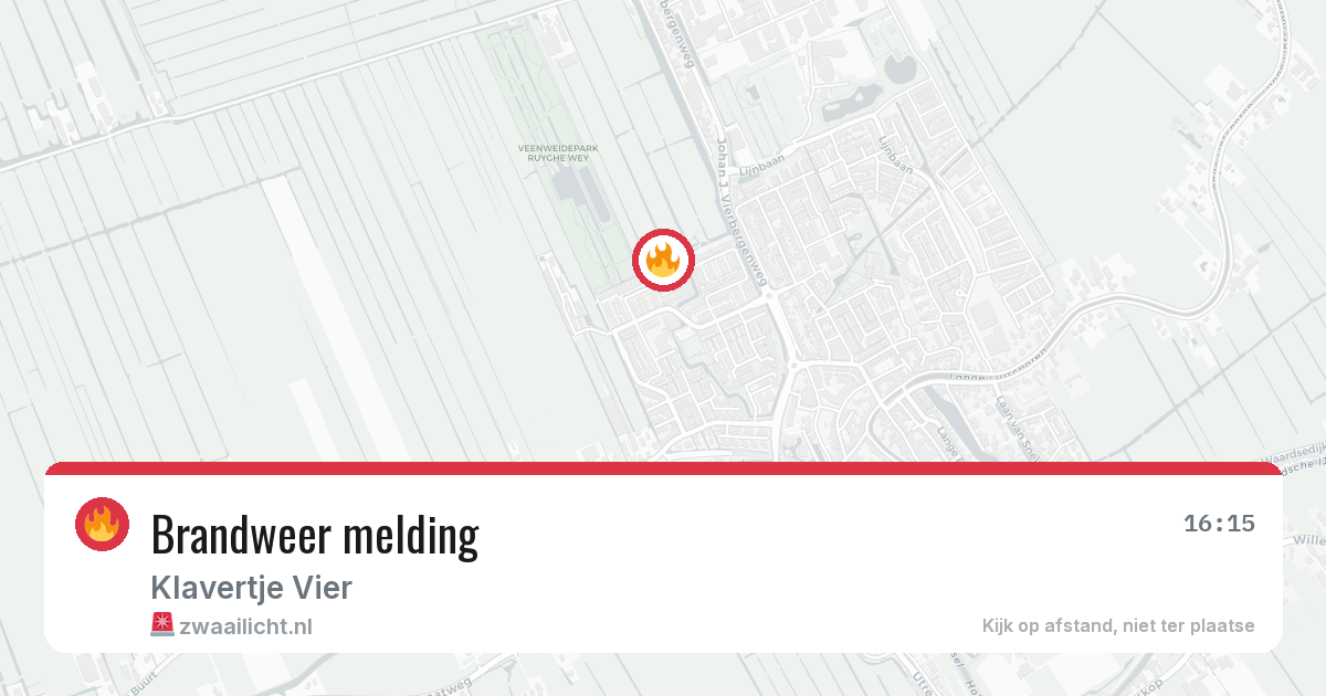 Brandweer melding — 4 jul 2026