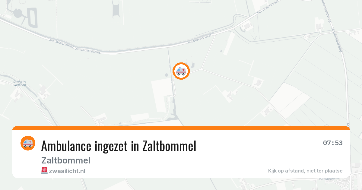 Ambulance ingezet in Zaltbommel — 31 jul 2026