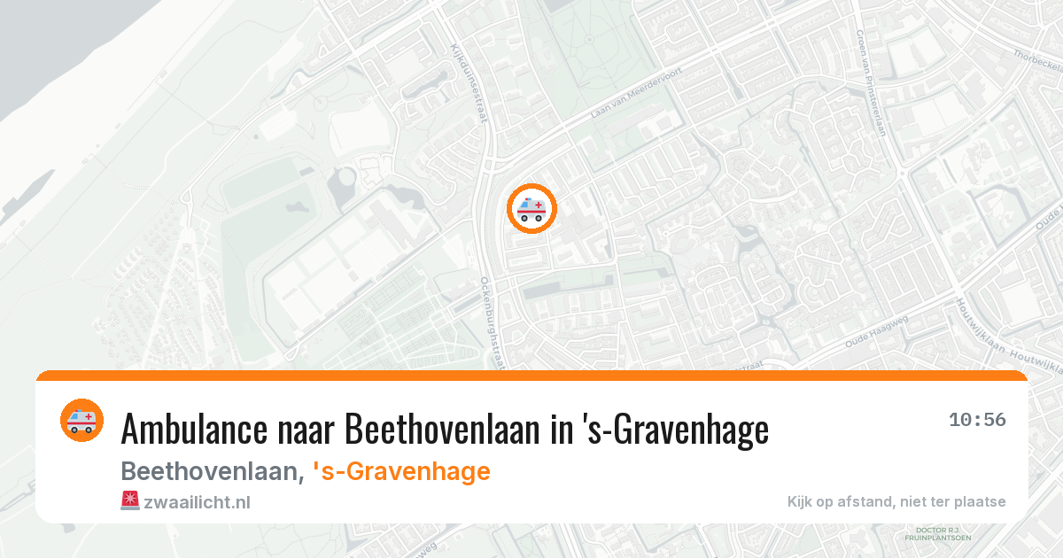 Ambulance naar Beethovenlaan in 's-Gravenhage — 13 aug 2026