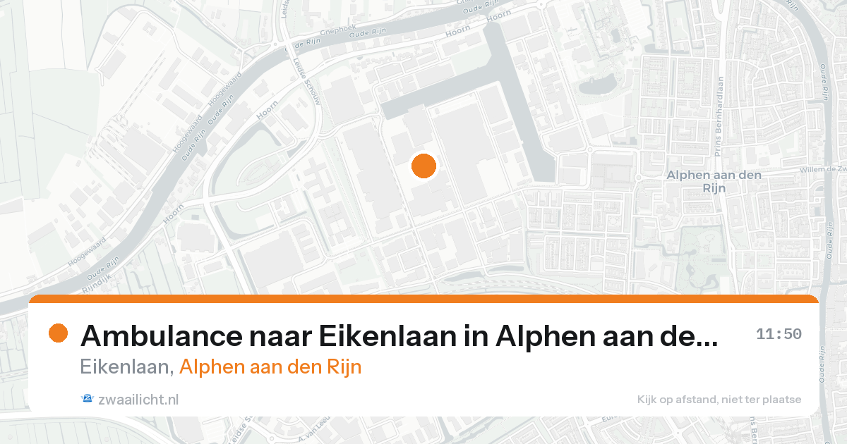 Ambulance naar Eikenlaan in Alphen aan den Rijn — 22 aug 2026
