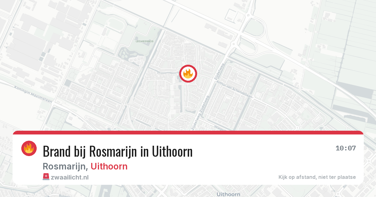 Brand bij Rosmarijn in Uithoorn — 3 jun 2026