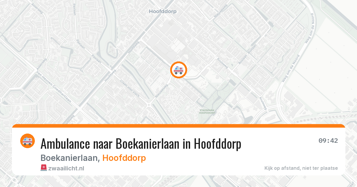Ambulance naar Boekanierlaan in Hoofddorp — 28 jul 2026