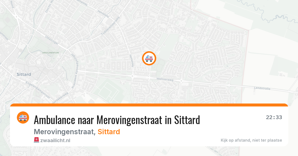 Ambulance naar Merovingenstraat in Sittard — 28 jun 2026