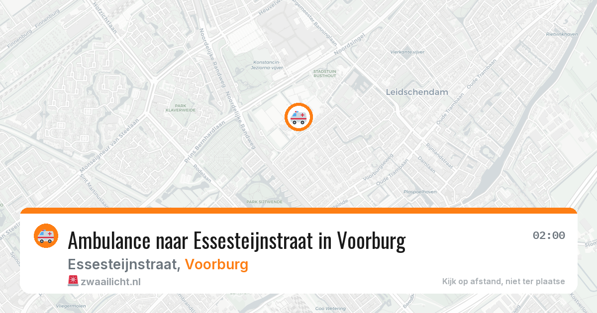 Ambulance naar Essesteijnstraat in Voorburg — 3 apr 2026