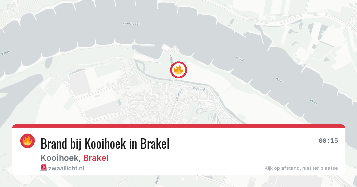 Brand bij Kooihoek in Brakel — 15 jul 2026