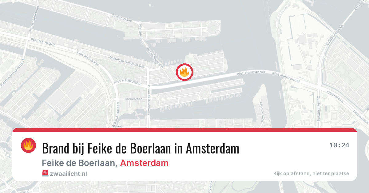 Brand bij Feike de Boerlaan in Amsterdam — 15 jun 2026
