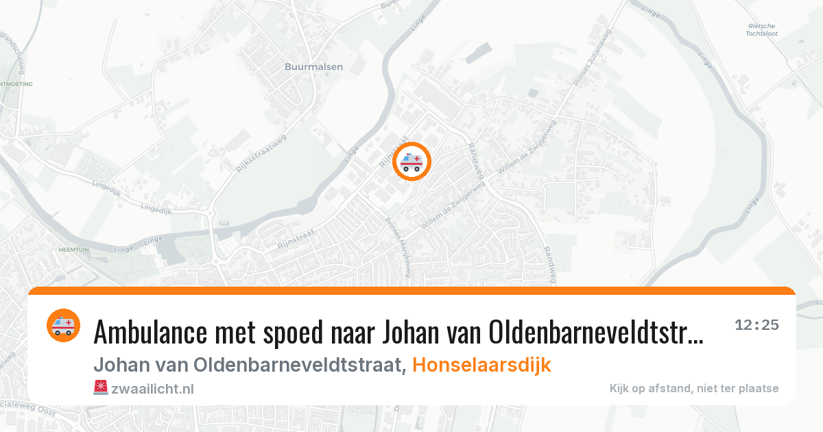 Ambulance met spoed naar Johan van Oldenbarneveldtstraat in Honselaarsdijk — 30 jun 2026