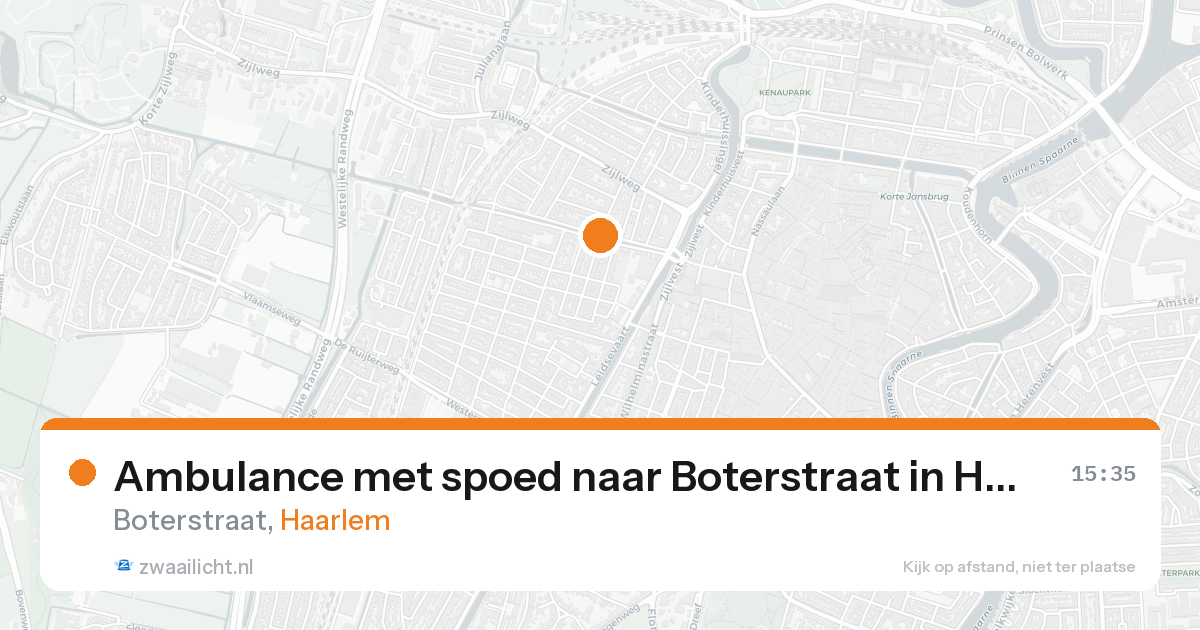 Ambulance met spoed naar Boterstraat in Haarlem — 21 mei 2026
