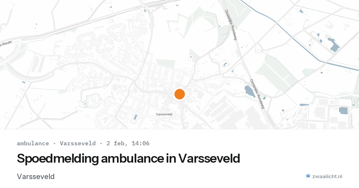 Spoedmelding ambulance in Varsseveld — 2 feb 2026