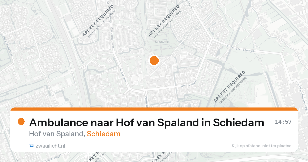 Ambulance naar Hof van Spaland in Schiedam — 26 aug 2026