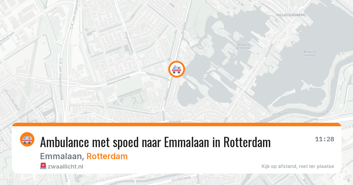Ambulance met spoed naar Emmalaan in Rotterdam — 20 jun 2026