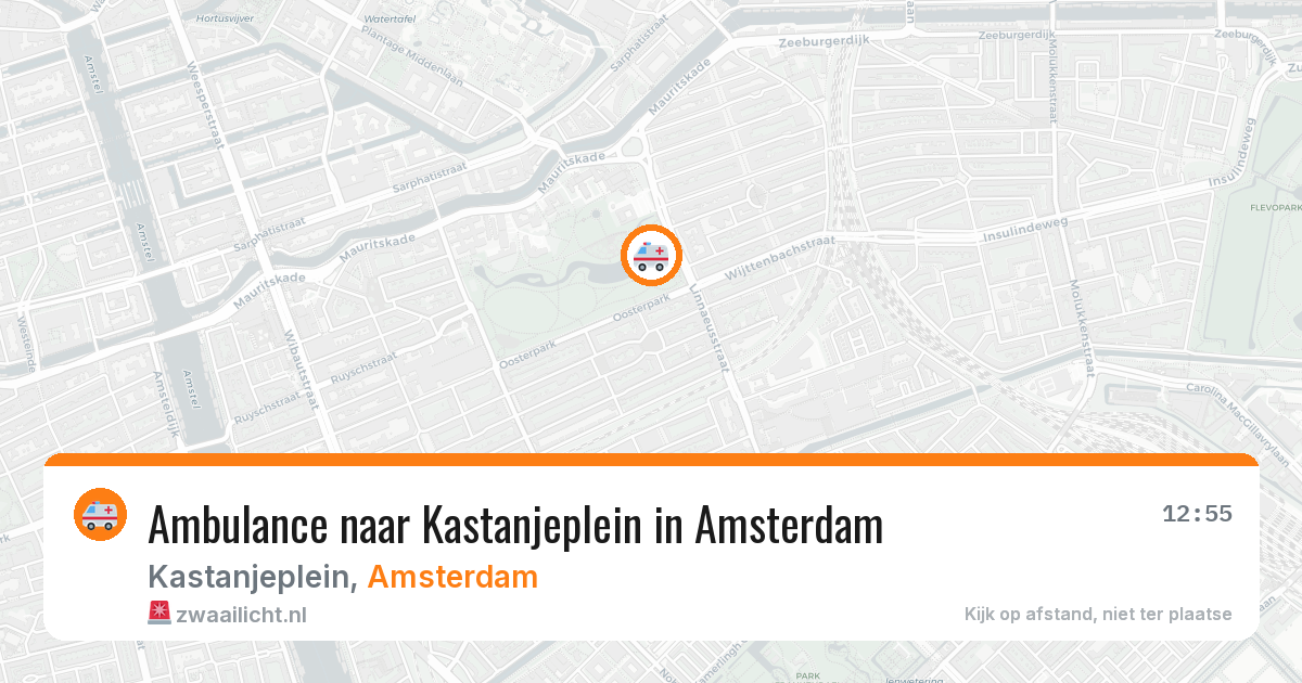 Ambulance naar Kastanjeplein in Amsterdam — 18 jun 2026