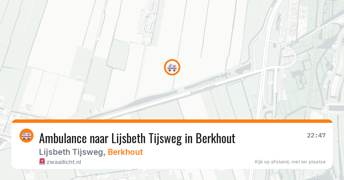 Ambulance naar Lijsbeth Tijsweg in Berkhout — 18 jun 2026
