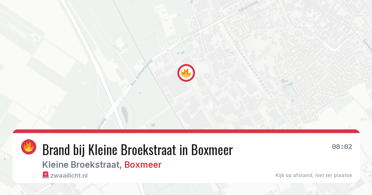 Brand bij Kleine Broekstraat in Boxmeer — 11 aug 2026