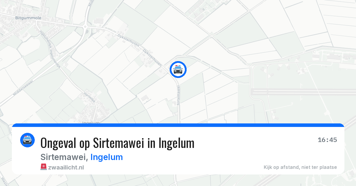 Ongeval op Sirtemawei in Ingelum — 19 mrt 2026