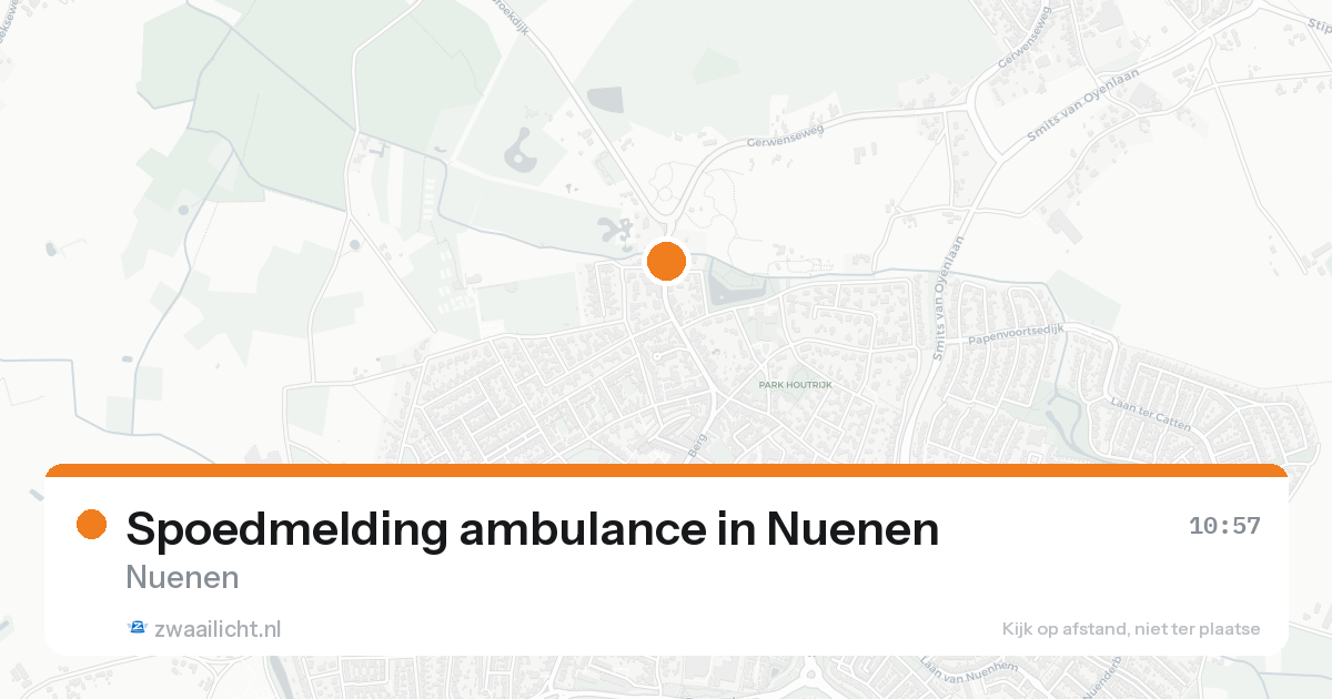 Spoedmelding ambulance in Nuenen — 14 aug 2026