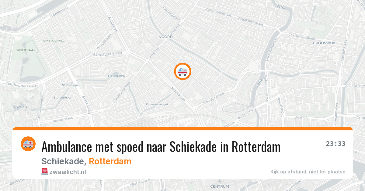 Ambulance met spoed naar Schiekade in Rotterdam — 27 mrt 2026