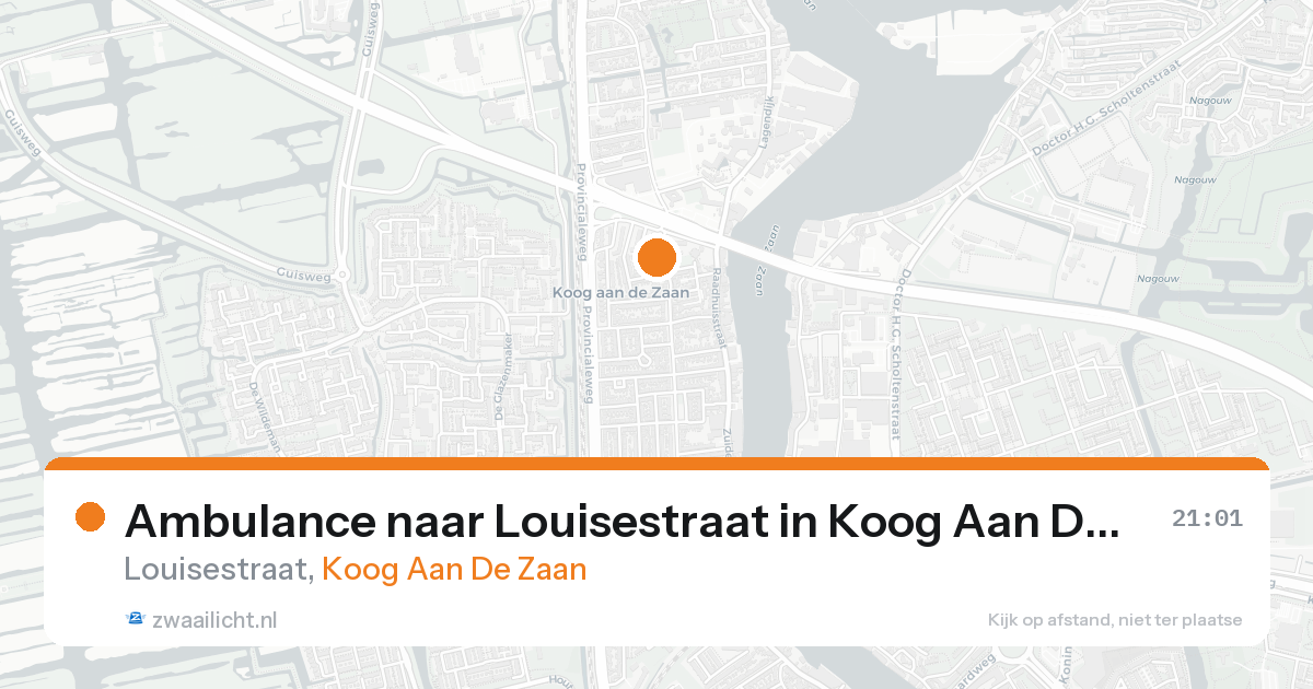 Ambulance naar Louisestraat in Koog Aan De Zaan — 26 mei 2026