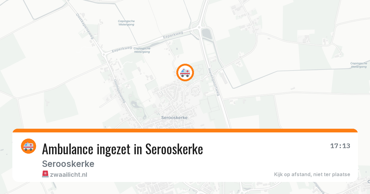 Ambulance ingezet in Serooskerke — 12 aug 2026