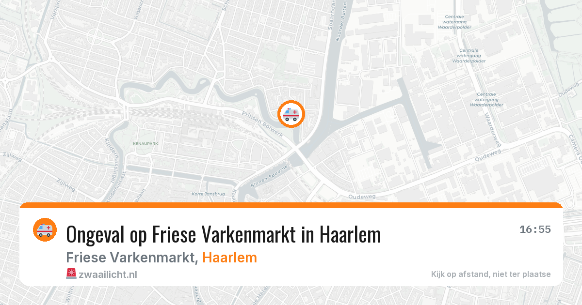 Ongeval op Friese Varkenmarkt in Haarlem — 30 jul 2026