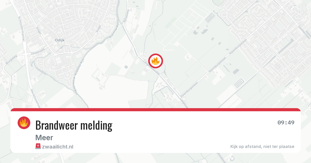 Brandweer melding — 23 mrt 2026