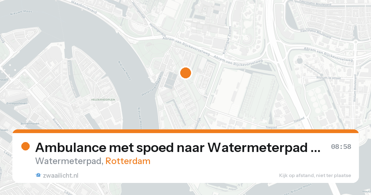 Ambulance met spoed naar Watermeterpad in Rotterdam — 7 feb 2026