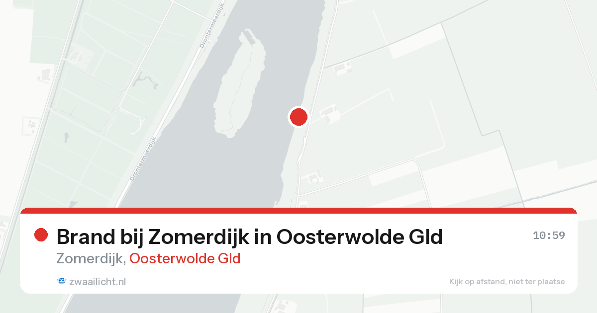 Brand bij Zomerdijk in Oosterwolde Gld — 17 aug 2026
