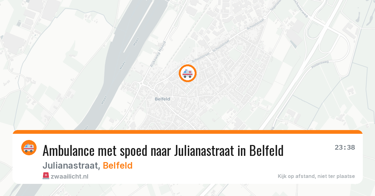 Ambulance met spoed naar Julianastraat in Belfeld — 5 jun 2026