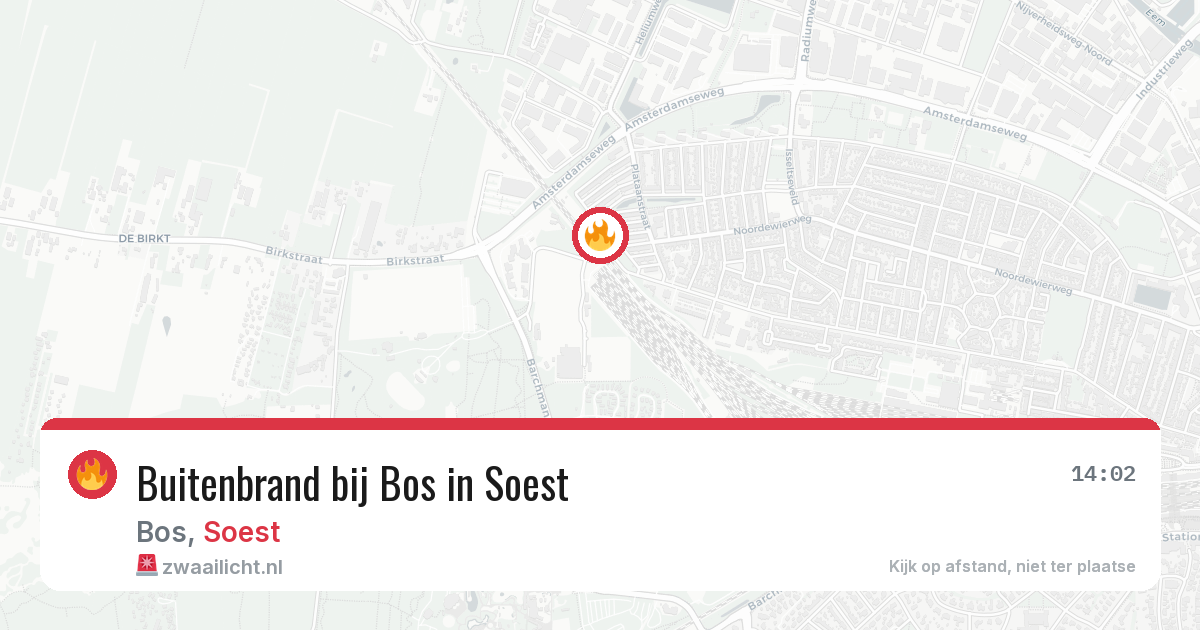 Buitenbrand bij Bos in Soest — 9 aug 2026