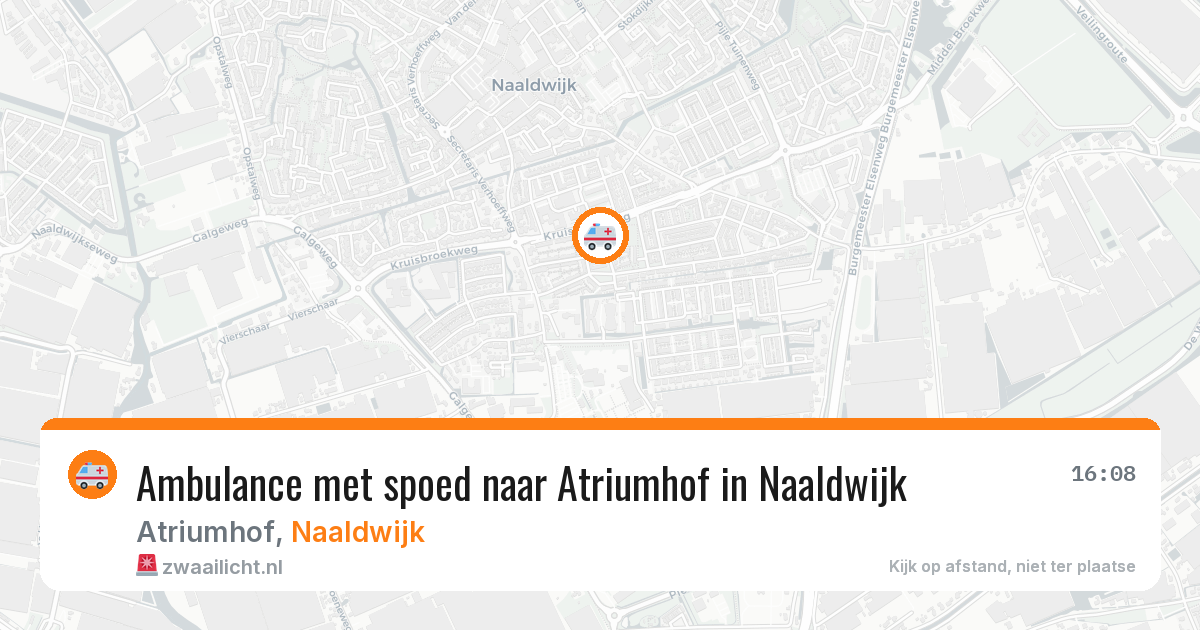 Ambulance met spoed naar Atriumhof in Naaldwijk — 12 mei 2026