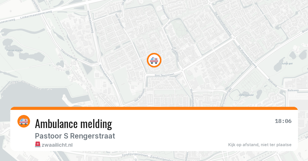 Ambulance melding — 15 jun 2026