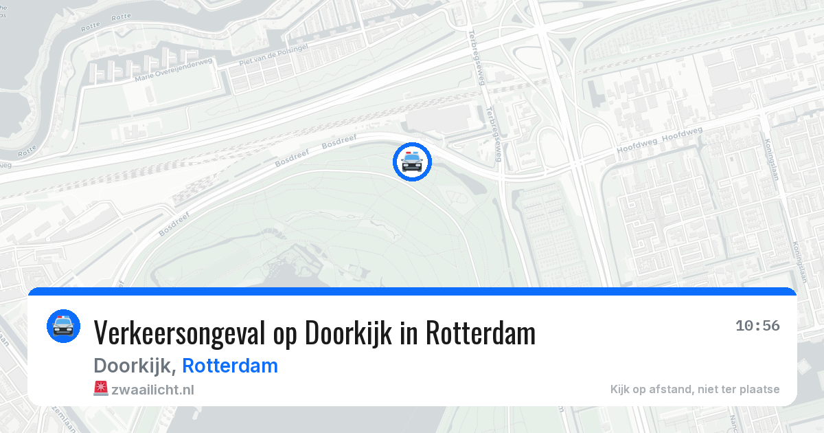 Verkeersongeval op Doorkijk in Rotterdam — 12 apr 2026