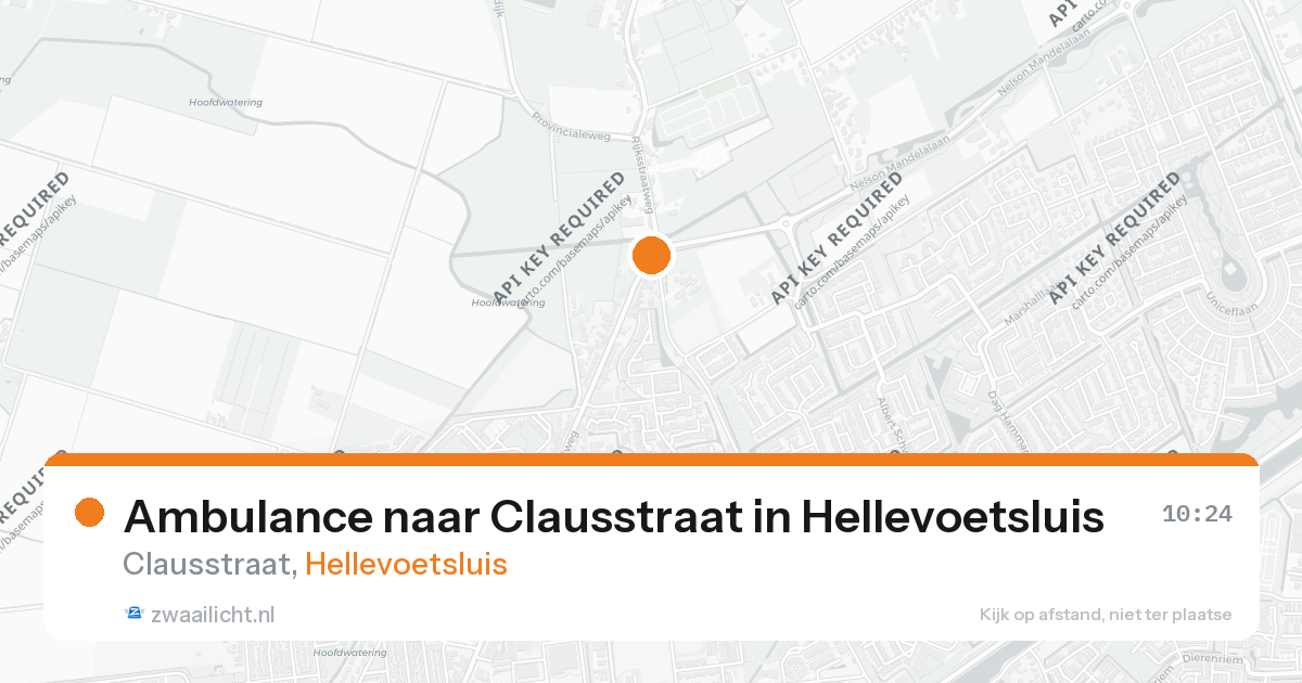 Ambulance naar Clausstraat in Hellevoetsluis — 16 jul 2026