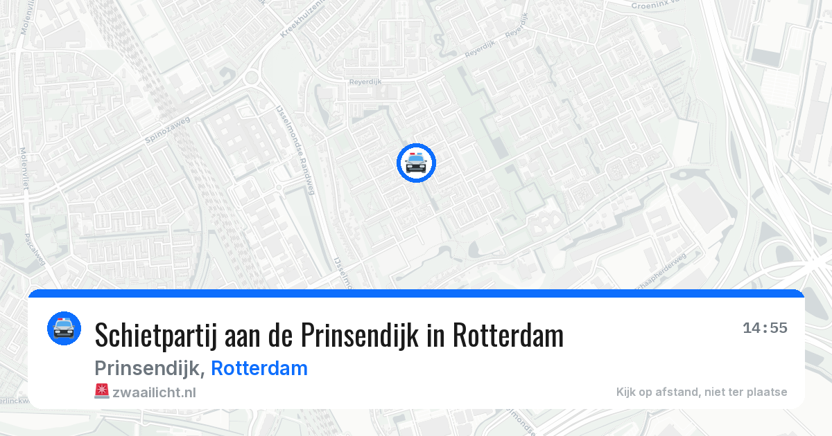 Schietpartij aan de Prinsendijk in Rotterdam — 19 mrt 2026