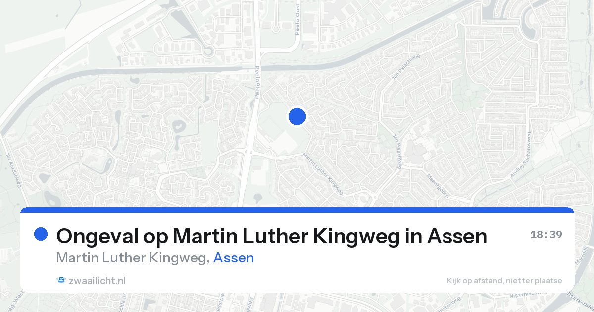 Ongeval op Martin Luther Kingweg in Assen — 21 aug 2026