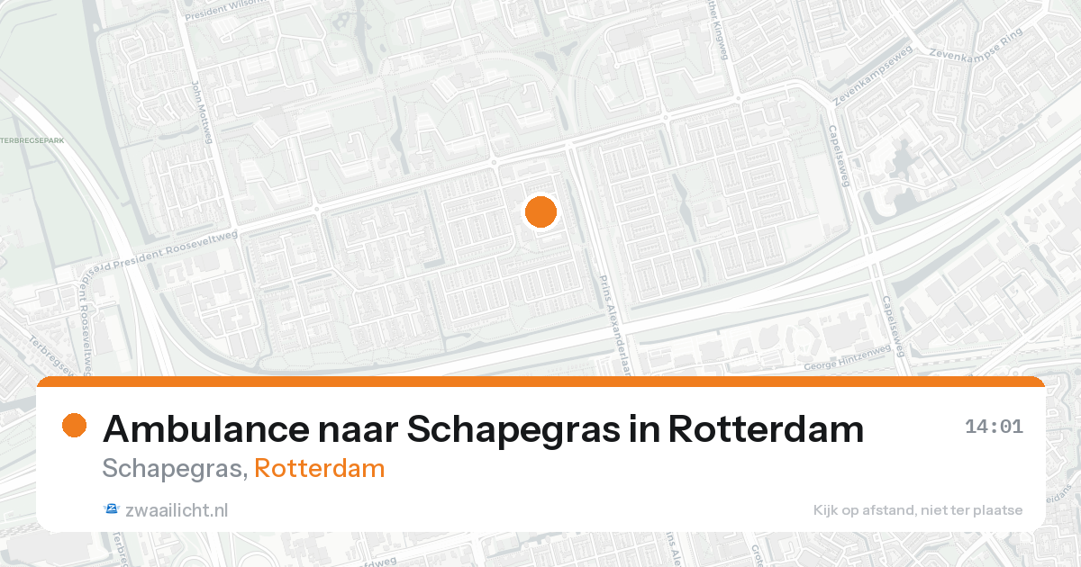 Ambulance naar Schapegras in Rotterdam — 31 jan 2026