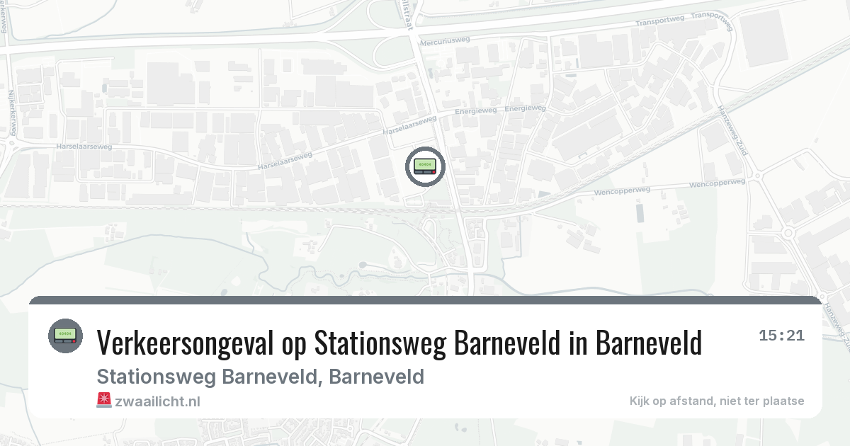 Verkeersongeval op Stationsweg Barneveld in Barneveld — 6 jun 2026